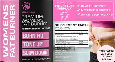 Nobi Nutrition Premium Women's Fat Burner product packaging