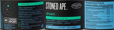 Stoned Ape Dream source label used in the packaging illustration