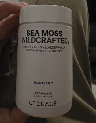 Codeage Sea Moss Wildcrafted product packaging