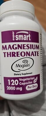 SuperSmart Magtein Magnesium L-Threonate 2000 mg product packaging