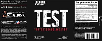 UNBOUND by NutraBio Test product packaging