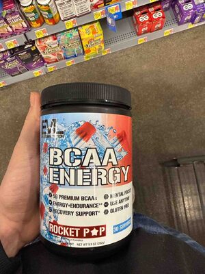 Evlution Nutrition BCAA Energy Rocket Pop source label used in the packaging illustration