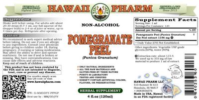 Hawaii Pharm Pomegranate Peel Non-Alcohol product packaging