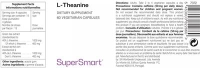 SuperSmart L-Theanine product packaging