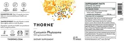 Thorne Curcumin Phytosome 500 mg source label used in the packaging illustration