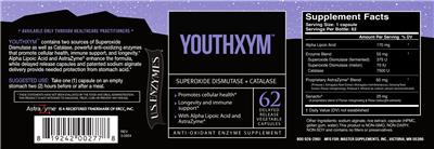 U.S. Enzymes Youthxym source label used in the packaging illustration