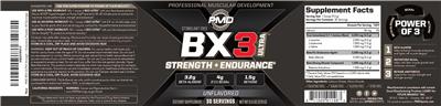 PMD BX3 Ultra Unflavored source label used in the packaging illustration