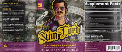 Anabolic Warfare Stim Lord Blackberry Lemonade source label used in the packaging illustration