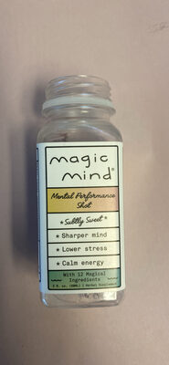 Magic Mind Mental Performance Shot source label used in the packaging illustration