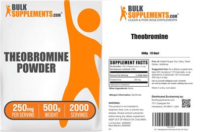 BulkSupplements.com Theobromine Powder 250 mg product packaging