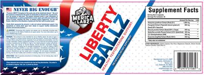 Merica Labz Liberty Ballz source label used in the packaging illustration