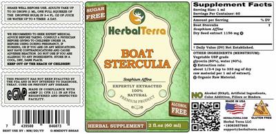 Herbal Terra Boat Sterculia Sugar Free Alcohol Free product packaging