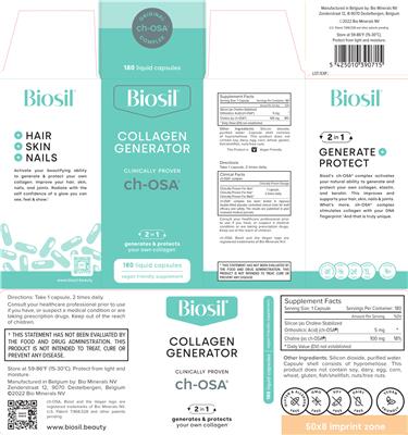 Biosil Collagen Generator source label used in the packaging illustration
