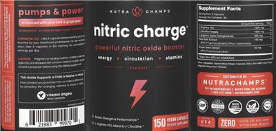 NutraChamps Nitric Charge product packaging