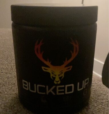Bucked Up Bucked Up Pre-Workout Iced Tea Lemonade source label used in the packaging illustration
