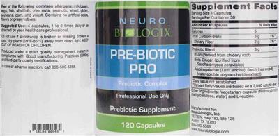 Neurobiologix Pre-Biotic Pro product packaging