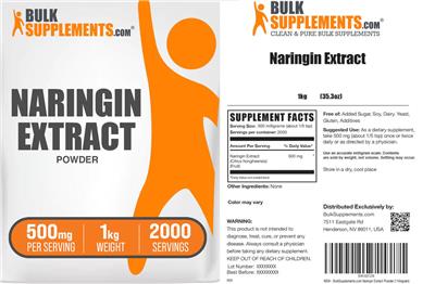 BulkSupplements.com Naringin product packaging