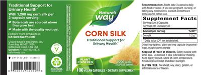 Nature's Way Corn Silk 1200 mg product packaging