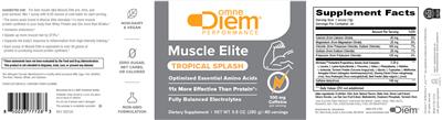 OmneDiem Performance Muscle Elite Tropical Splash product packaging