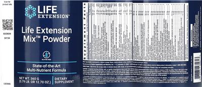 Life Extension Life Extension Mix Powder product packaging