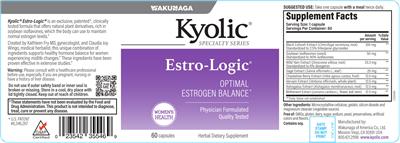 Kyolic Estro-Logic source label used in the packaging illustration