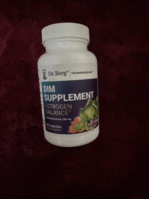 Dr. Berg DIM Supplement 200 mg source label used in the packaging illustration