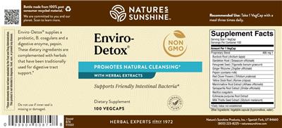 Nature's Sunshine Enviro-Detox source label used in the packaging illustration