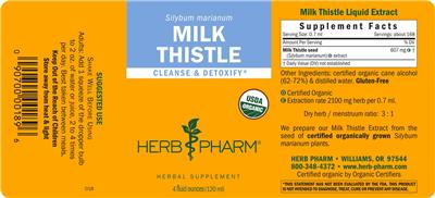 Herb Pharm Milk Thistle product packaging