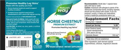 Nature's Way Horse Chestnut 250 mg product packaging
