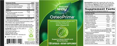 Nature's Way OsteoPrime product packaging