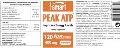 SuperSmart Peak ATP 400 mg product packaging
