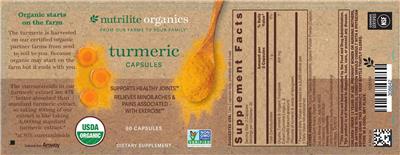 Nutrilite Turmeric Capsules source label used in the packaging illustration