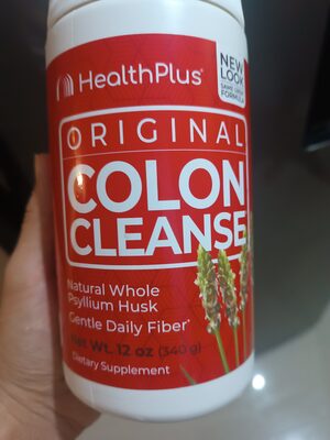 Health Plus Colon Cleanse source label used in the packaging illustration