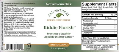 Native Remedies Kiddie Florish product packaging