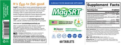Jigsaw Health MagSRT source label used in the packaging illustration