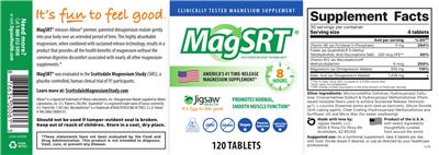 Jigsaw Health MagSRT source label used in the packaging illustration