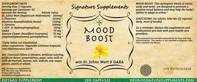 Signature Supplements Mood Boost product packaging
