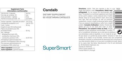SuperSmart Candalb source label used in the packaging illustration
