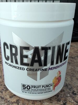 FINAFLEX Creatine Fruit Punch source label used in the packaging illustration