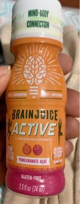 BrainJuice BrainJuice + Active Pomegranate Acai product packaging