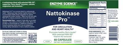 Enzyme Science Nattokinase Pro product packaging