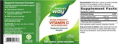 Nature's Way Vitamin C 1000 mg with Rose Hips product packaging