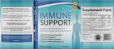 Divine Health Immune Support product packaging