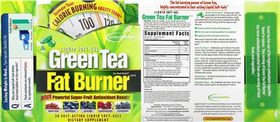 Applied Nutrition Green Tea Fat Burner source label used in the packaging illustration