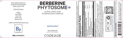 Codeage Berberine Phytosome+ source label used in the packaging illustration