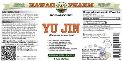 Hawaii Pharm Yu Jin Non-Alcohol product packaging