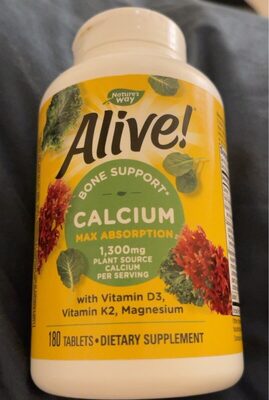 Nature's Way Alive! Calcium Bone Support 1200 mg product packaging