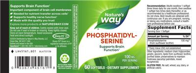 Nature's Way Phosphatidylserine 100 mg product packaging