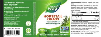Nature's Way Horsetail Grass 440 mg product packaging