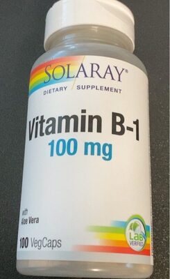 Solaray Vitamin B-1 100 mg product packaging